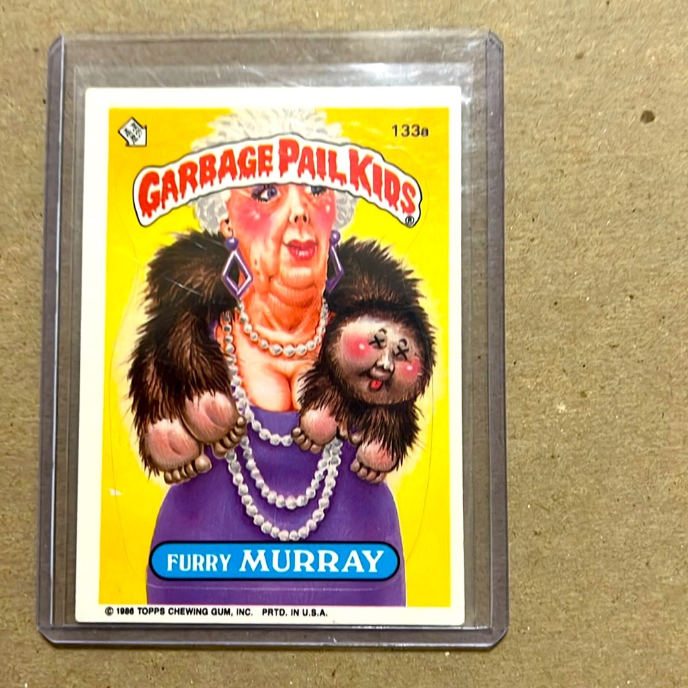 1986 Topps Garbage Pail kids card.